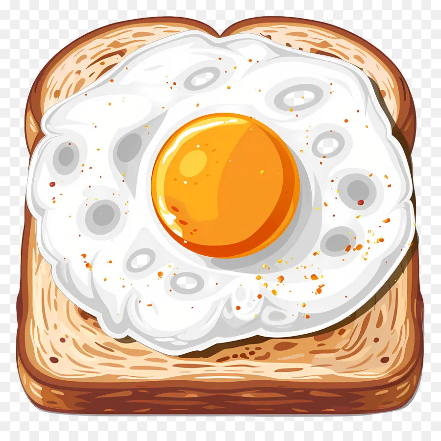 Tost，Kızarmış Ekmek üzerine Yumurta PNG