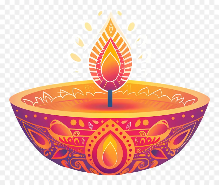 Diwali Diya，Dekoratif Dia PNG