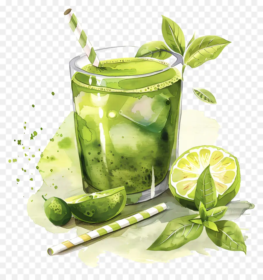 Matcha İçeceği，Yeşil İçecek PNG