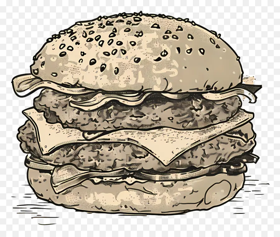 Burger Ana Hatları，Burger Kroki PNG