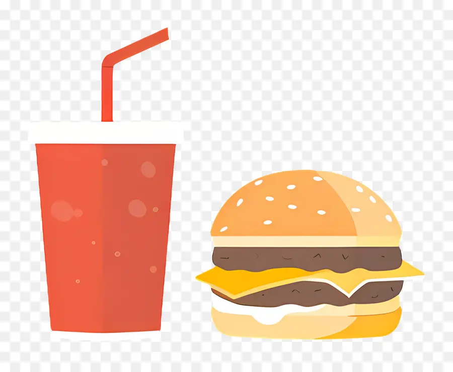 Burger Coca Cola，Burger Ve İçecek PNG