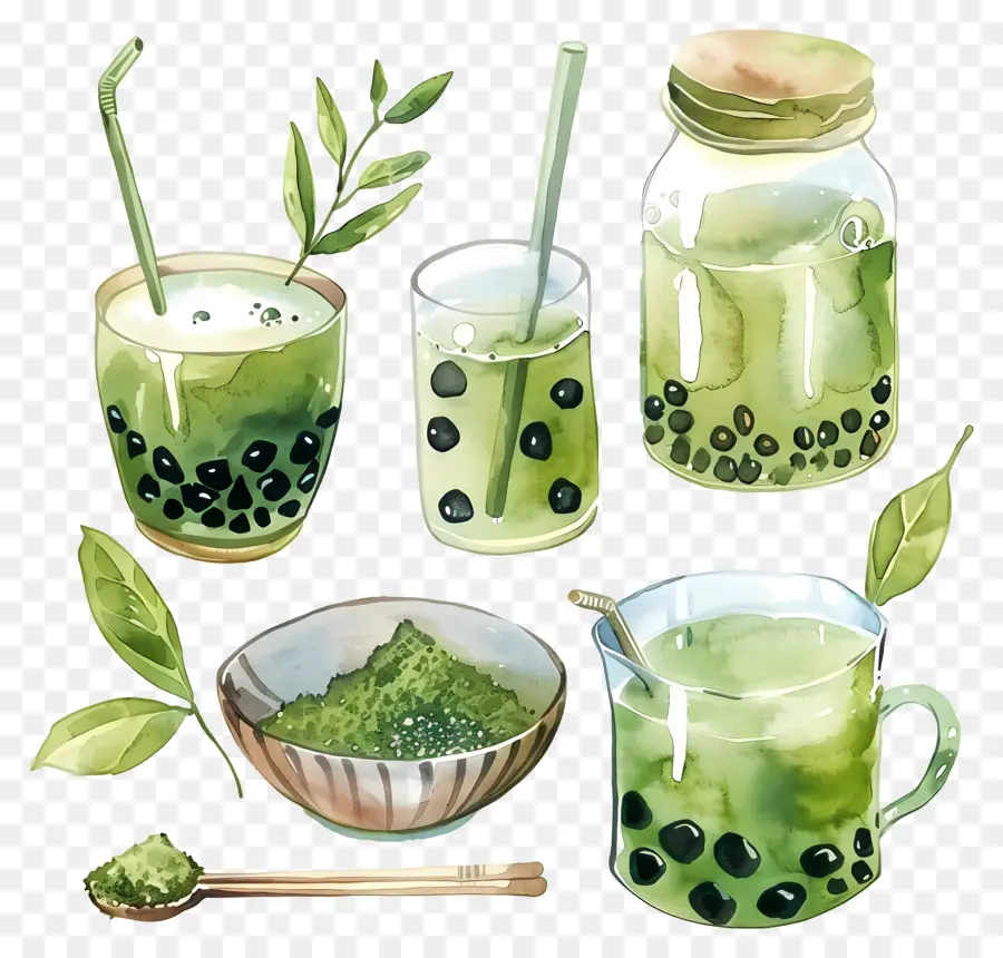 Matcha İçeceği，Matcha İçecekleri PNG