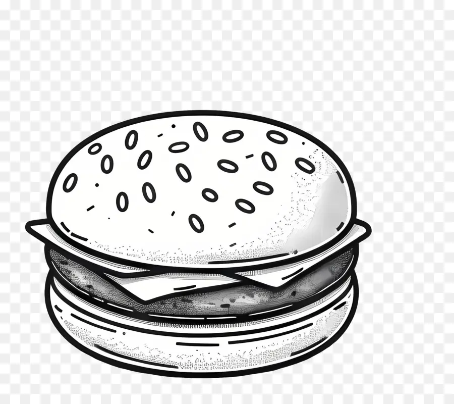 Burger Ana Hatları，Hamburger Kroki PNG