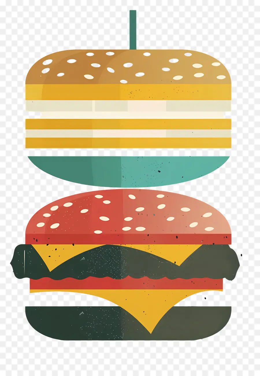 Sulu Burger，Renkli Burger PNG