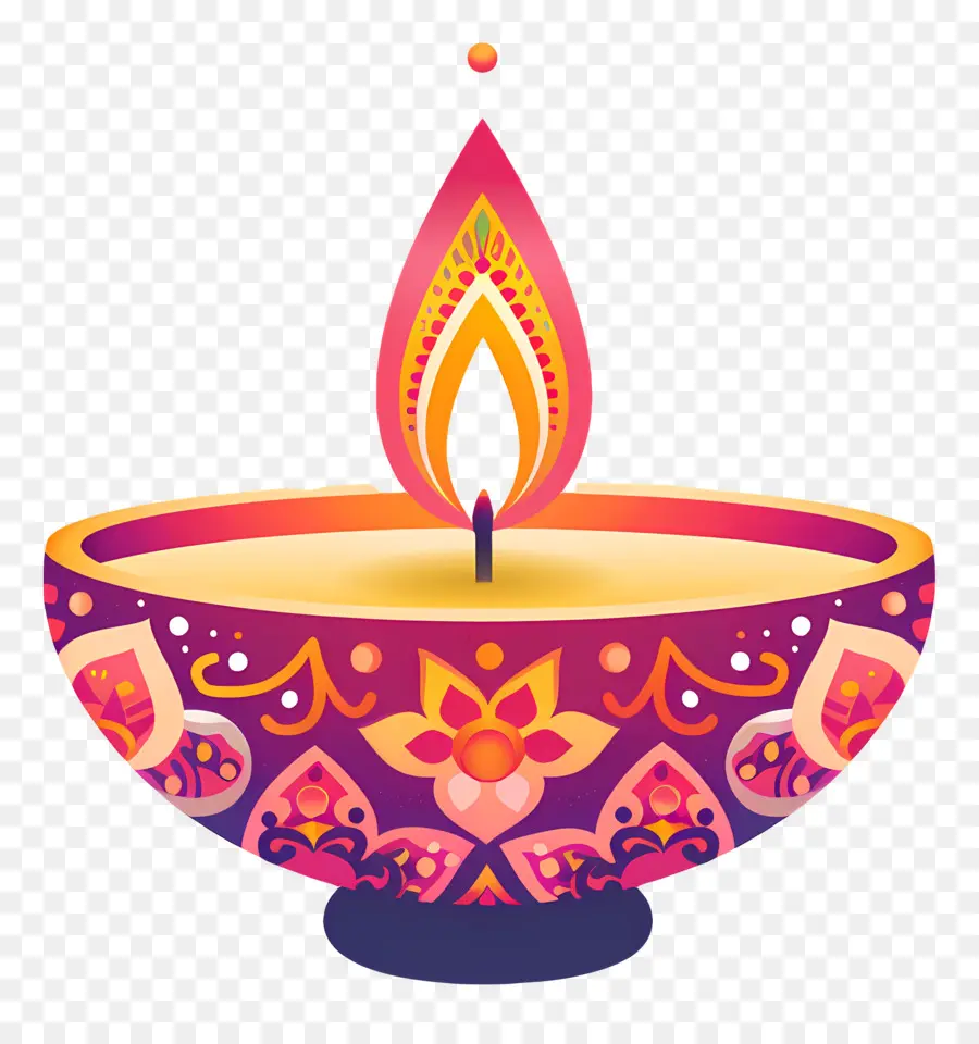 Diwali Diya，Dia Lambası PNG