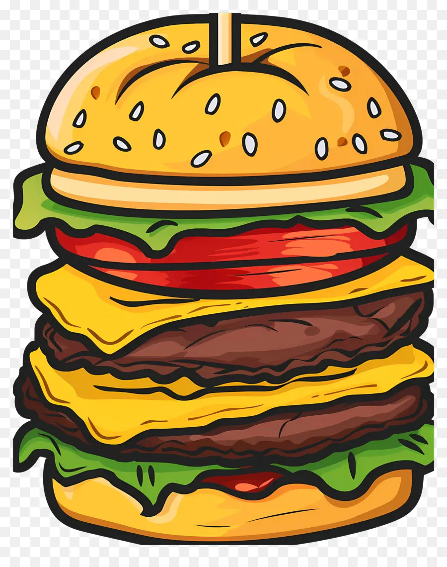 Sulu Burger，Katmanlı Burger PNG