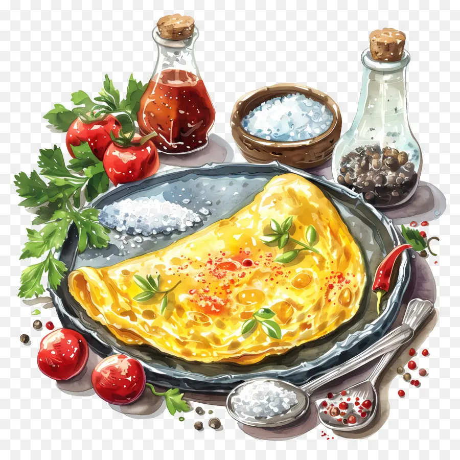 İspanyol Omleti，Omlet PNG