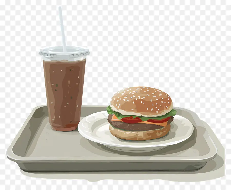 Burger Coca Cola，Burger Ve İçecek PNG