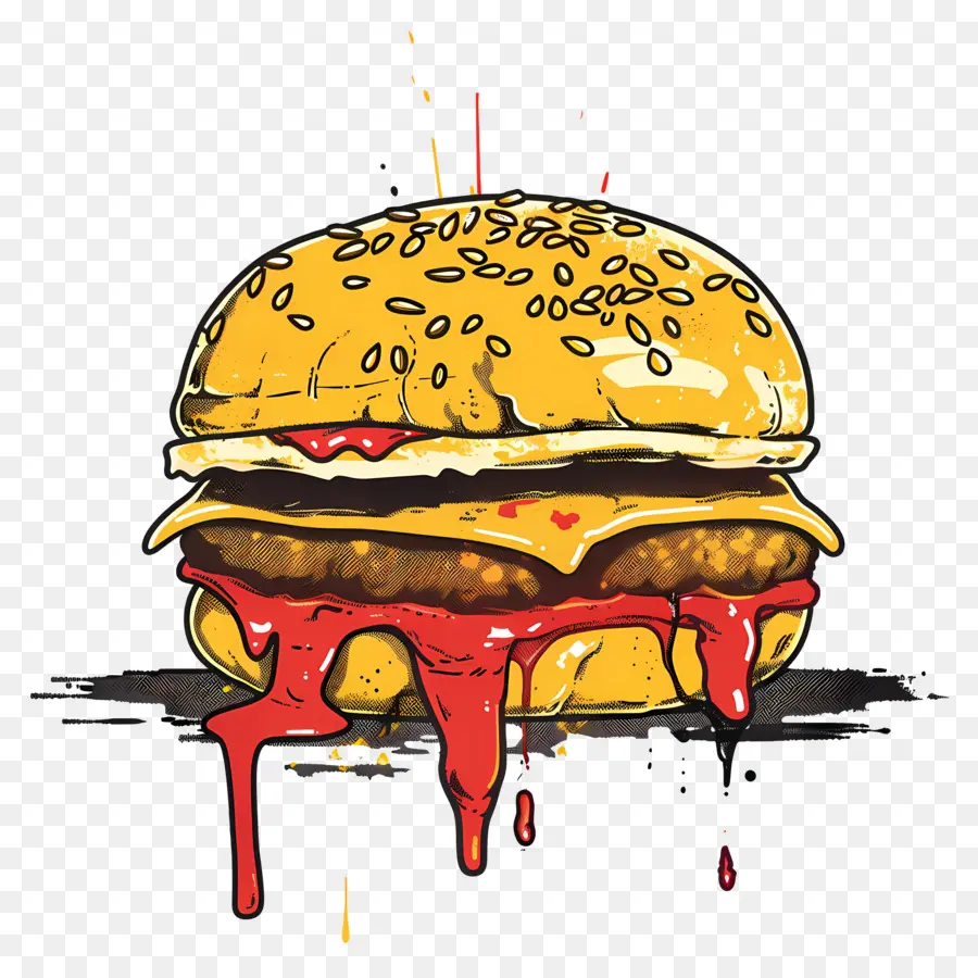 Sulu Burger，Renkli Burger PNG