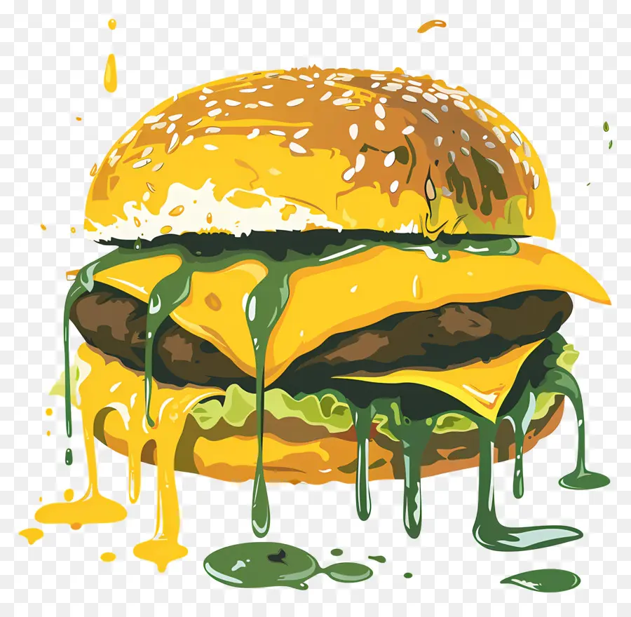 Sulu Burger，Renkli Burger PNG