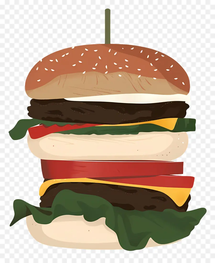 Sulu Burger，Katmanlı Burger PNG