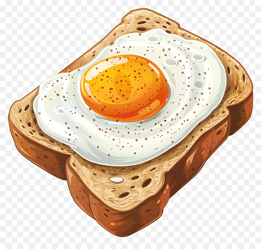 Tost，Kızarmış Ekmek üzerine Yumurta PNG