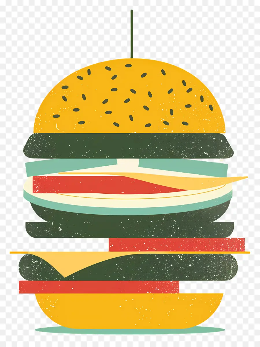 Sulu Burger，Renkli Burger PNG