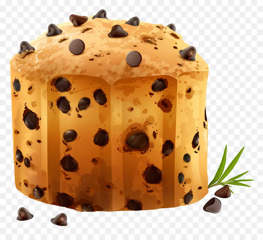 Panettone，Çikolatalı Muffin PNG