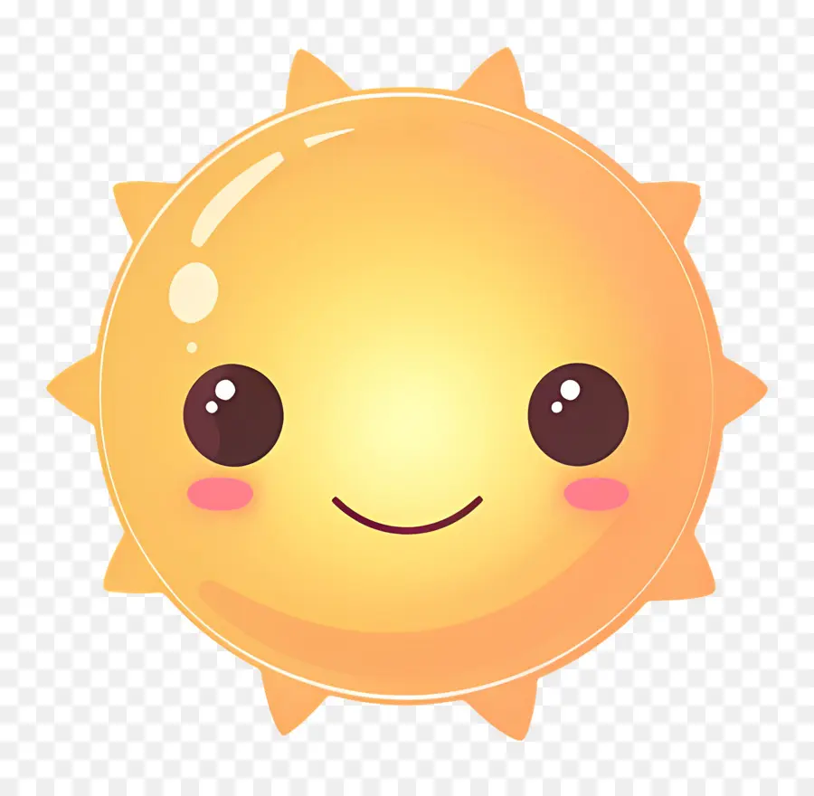 Kawaii Güneşi，Sevimli Güneş PNG