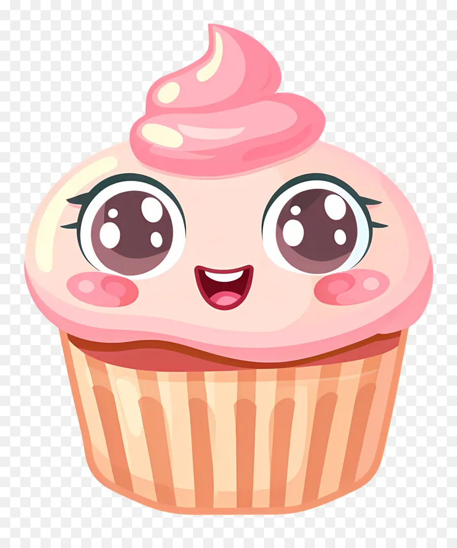 Cupcake Kawaii，Sevimli Kek PNG