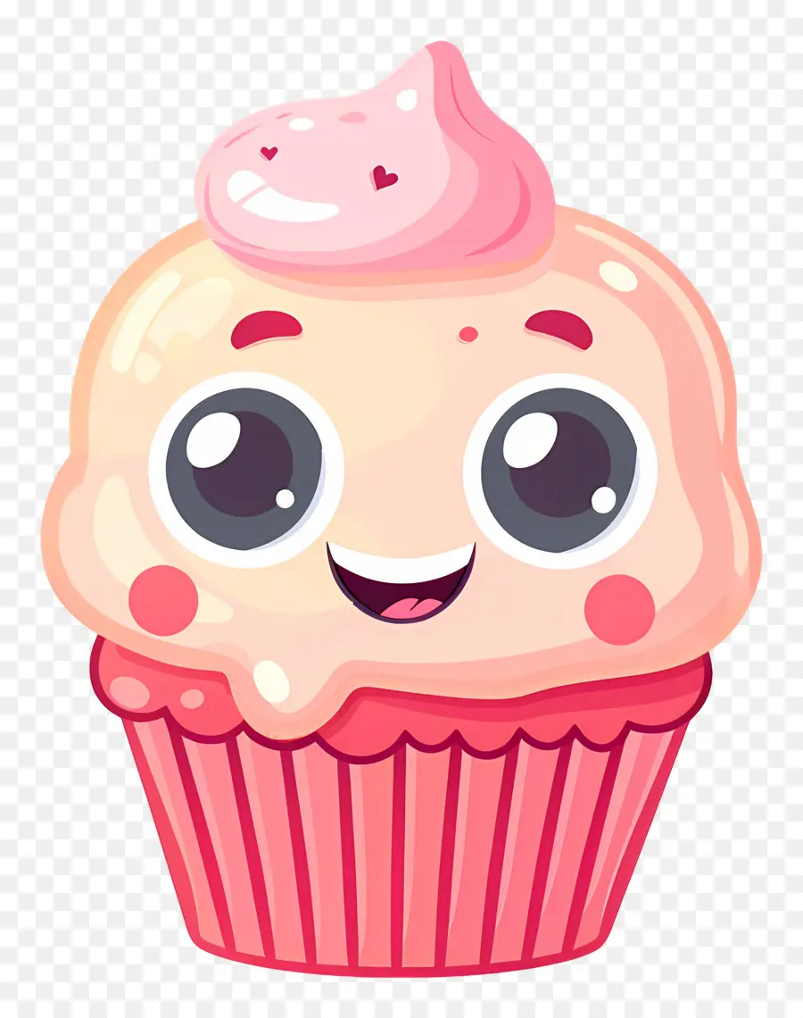 Cupcake Kawaii，Sevimli Kek PNG