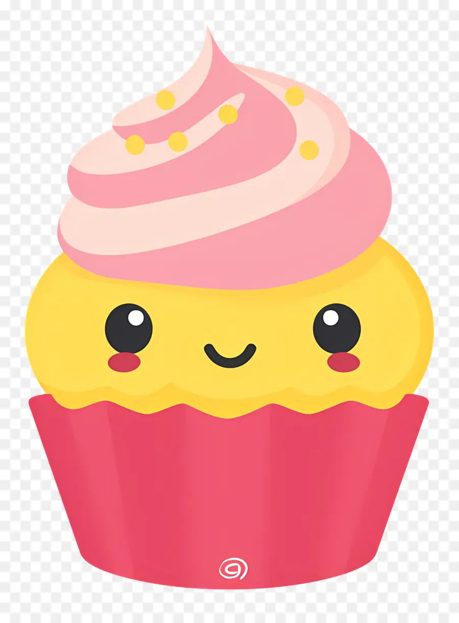 Cupcake Kawaii，Sevimli Kek PNG