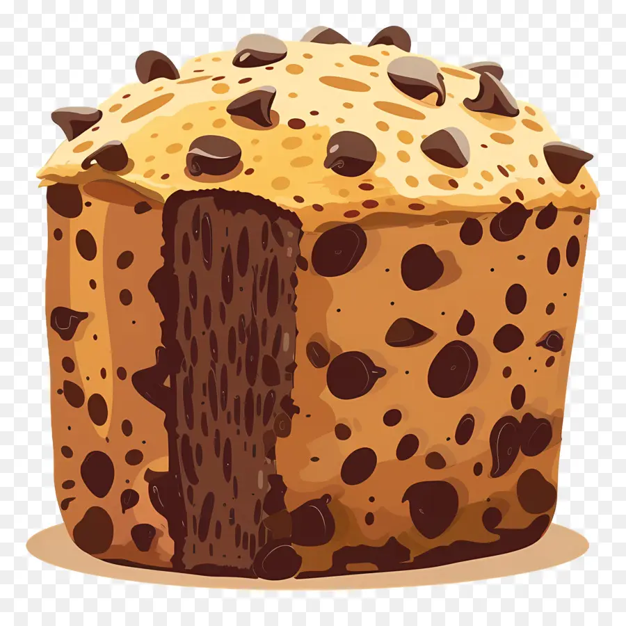 Panettone，Çikolatalı Panettone PNG