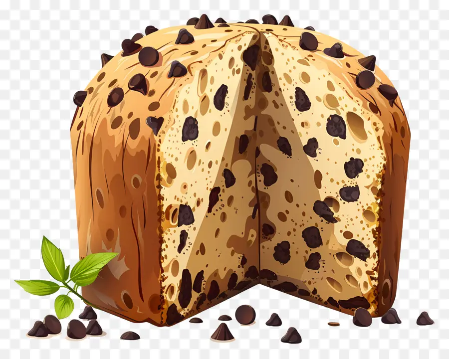 Panettone，Dilimlenmiş Panettone PNG