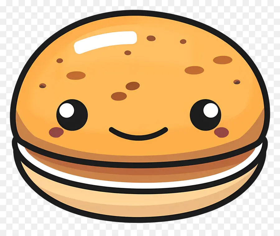 Yuvarlak Ekmek，Sevimli Burger PNG