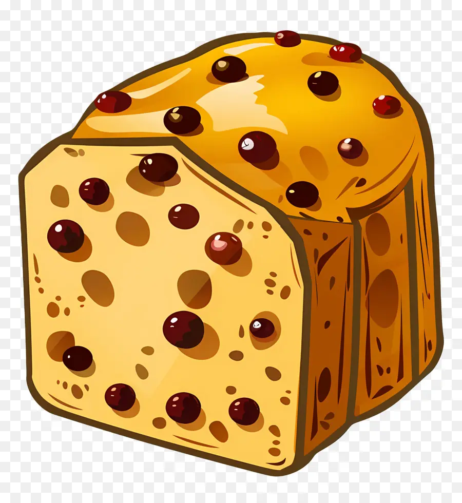 Panettone，Dilimlenmiş Panettone PNG