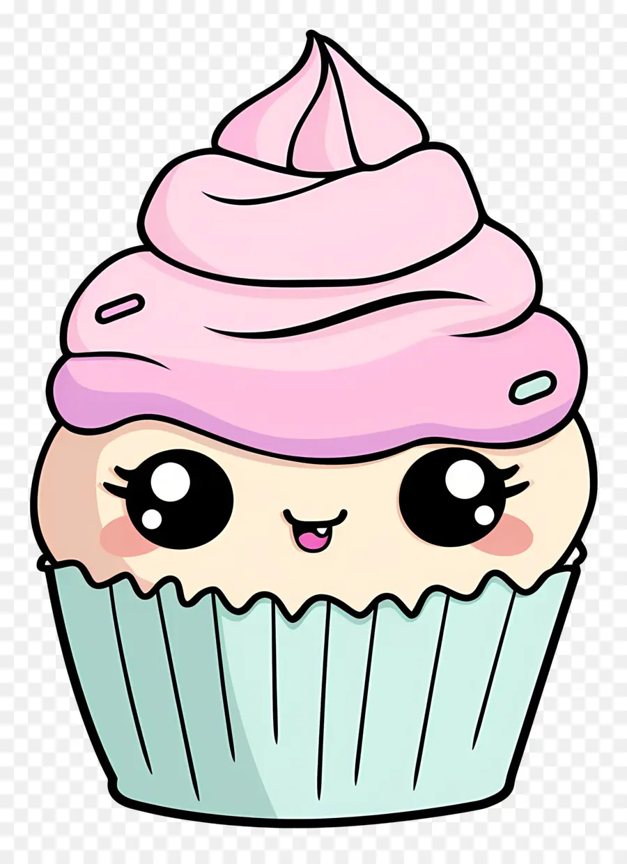 Cupcake Kawaii，Kawaii Kapkek PNG