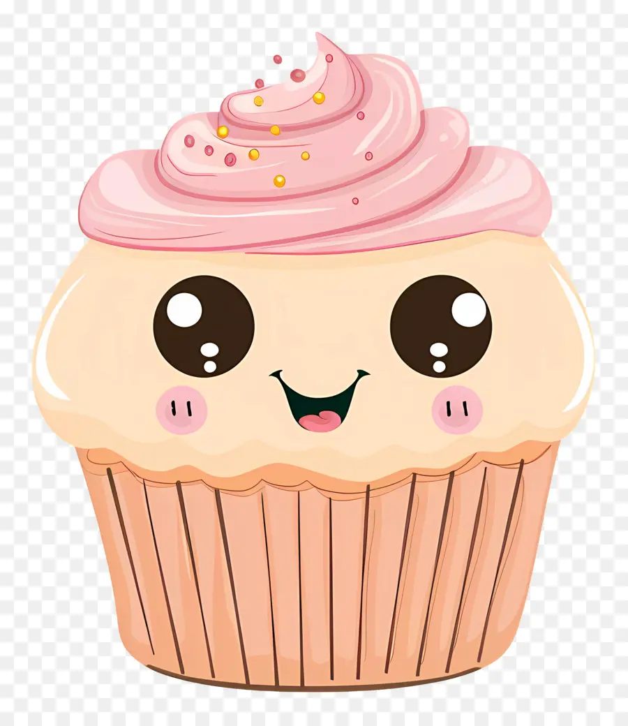 Cupcake Kawaii，Kawaii Kapkek PNG