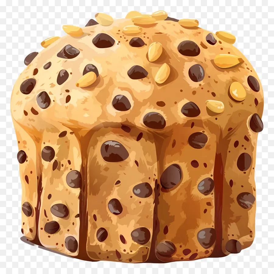 Panettone，Çikolatalı Panettone PNG