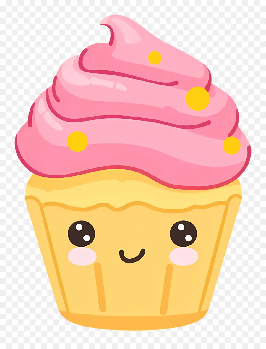 Cupcake Kawaii，Sevimli Kek PNG