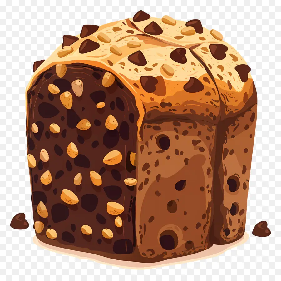 Panettone，Çikolatalı Panettone PNG