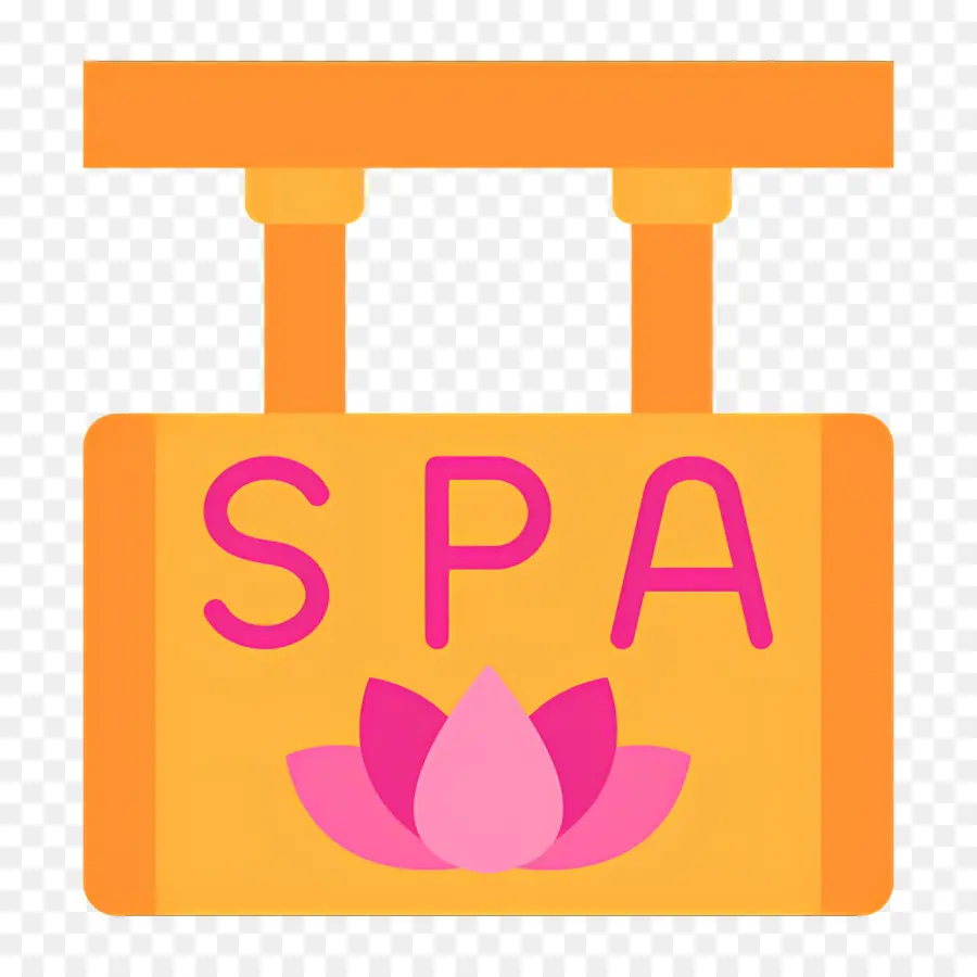 Spa Sembolü，Lotus Ile Spa Işareti PNG