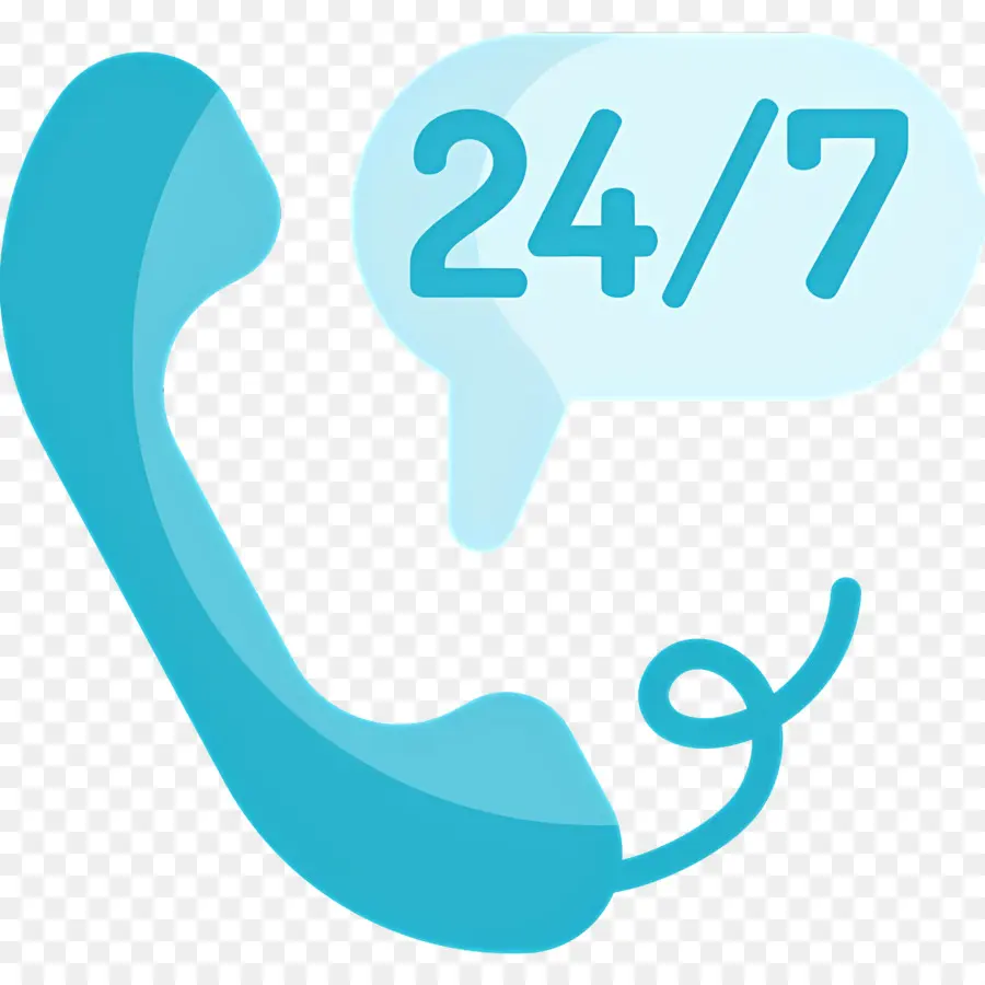 Telefon Görüşmesi Sembolü，24 Saat Telefon Hizmeti PNG