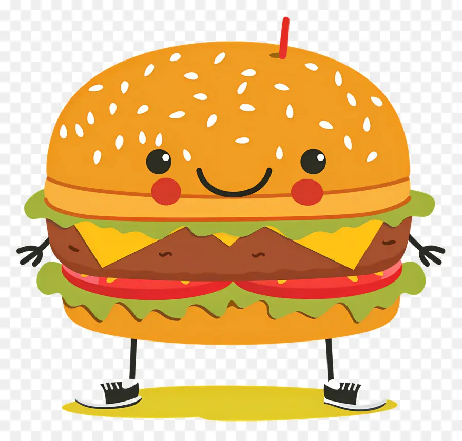 Animasyonlu Burger，Karikatür Burger PNG