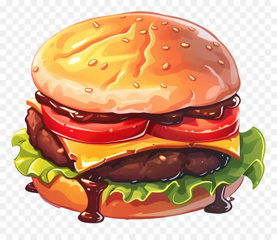 Animasyonlu Burger，Cheeseburger PNG