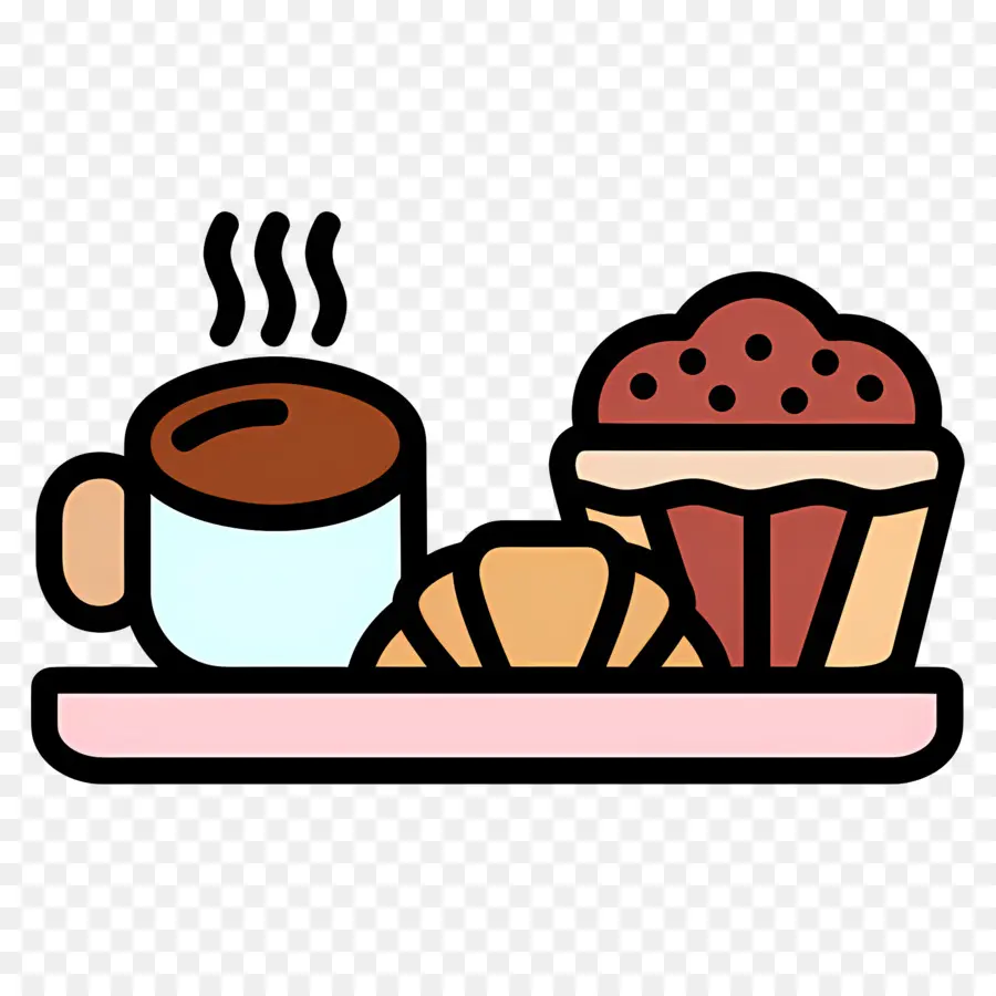 Kahve Kahvaltı，Kahve Ve Muffin PNG