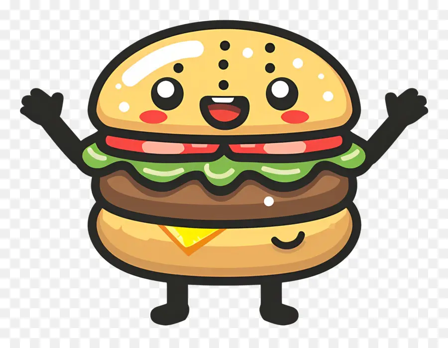 Animasyonlu Burger，Karikatür Burger PNG