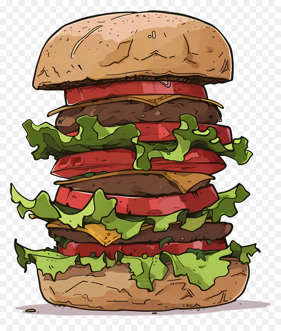 Animasyonlu Burger，Uzun Burger PNG