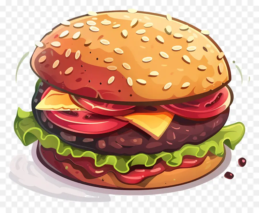 Animasyonlu Burger，Hamburger PNG