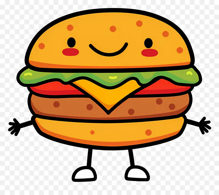 Animasyonlu Burger，Karikatür Burger PNG