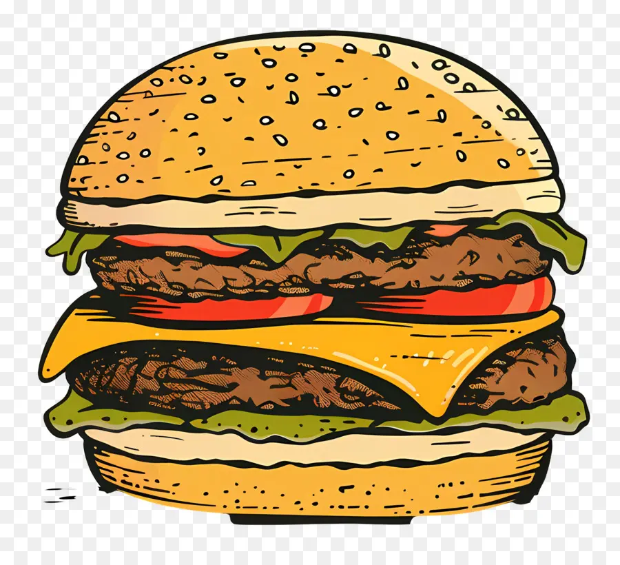 Animasyonlu Burger，Hamburger PNG