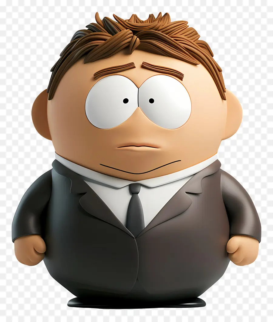 Eric Cartman，Takım Elbiseli çizgi Film Karakteri PNG