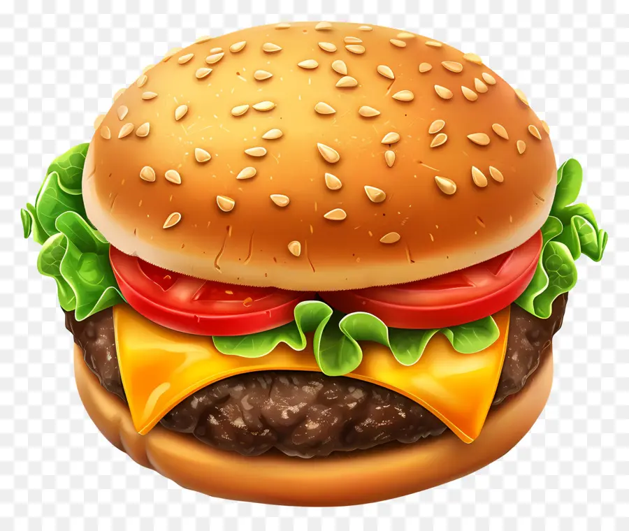 Animasyonlu Burger，Cheeseburger PNG