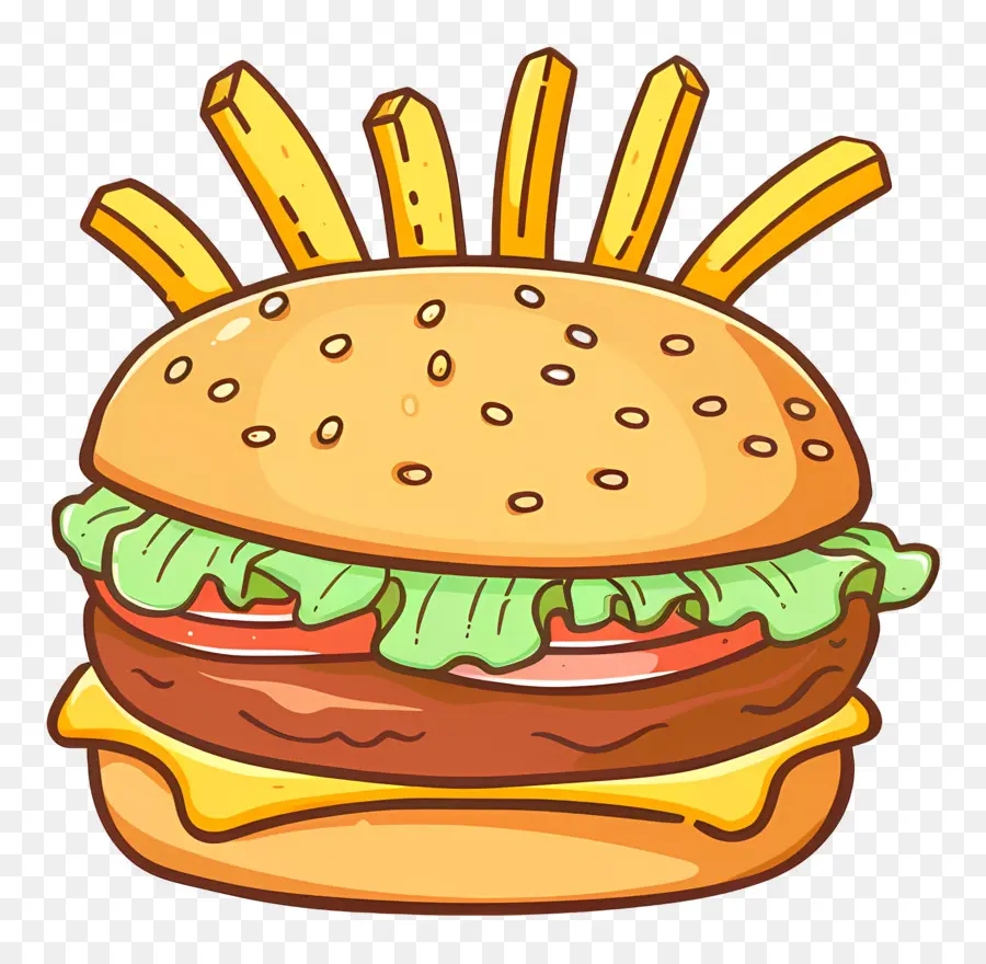 Animasyonlu Burger，Hamburger PNG