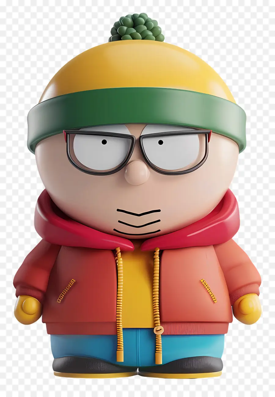 Eric Cartman，Sarı Ve Yeşil şapkalı çizgi Film Karakteri PNG