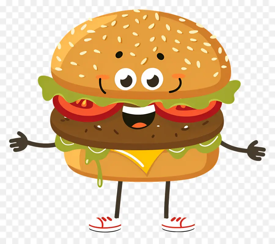 Animasyonlu Burger，Karikatür Burger PNG