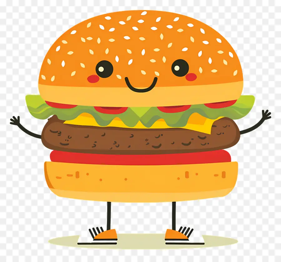 Animasyonlu Burger，Karikatür Burger PNG