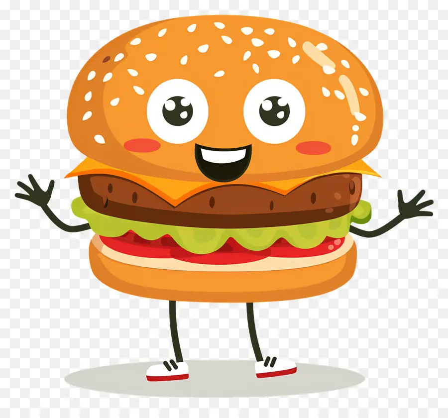 Animasyonlu Burger，Karikatür Burger PNG