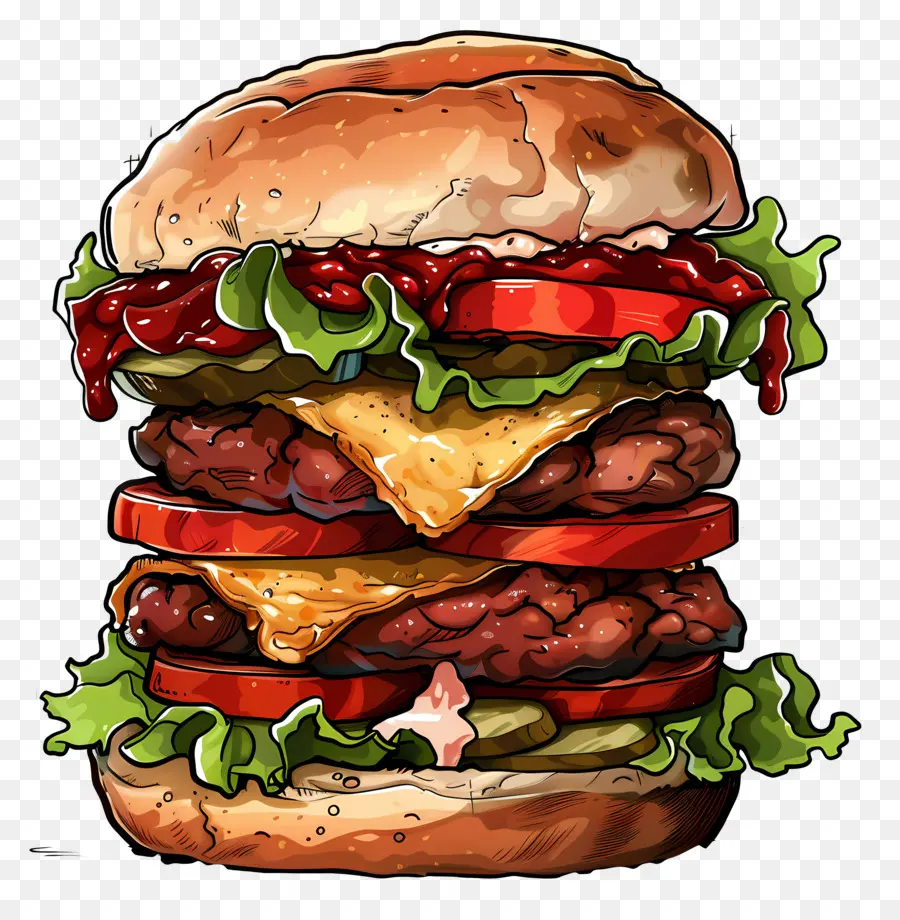 Animasyonlu Burger，Hamburger PNG