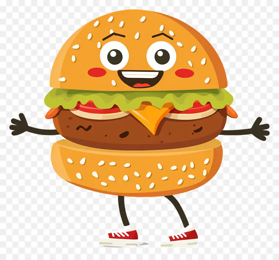 Animasyonlu Burger，Karikatür Burger PNG